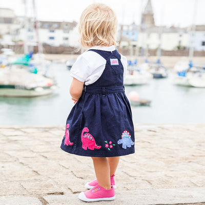 Navy Dinosaur Jumper Dress