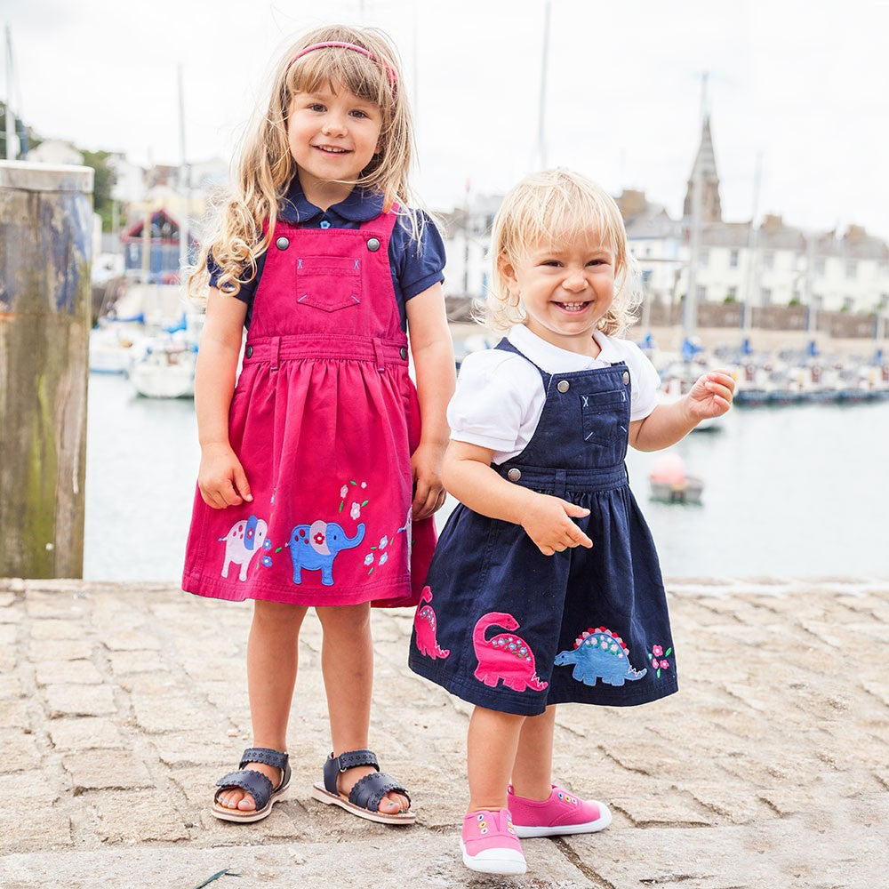 Navy Dinosaur Jumper Dress