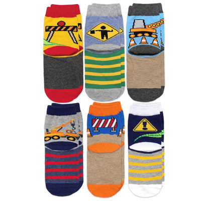 Construction Dinosaurs Crew Socks 6 Pair Pack