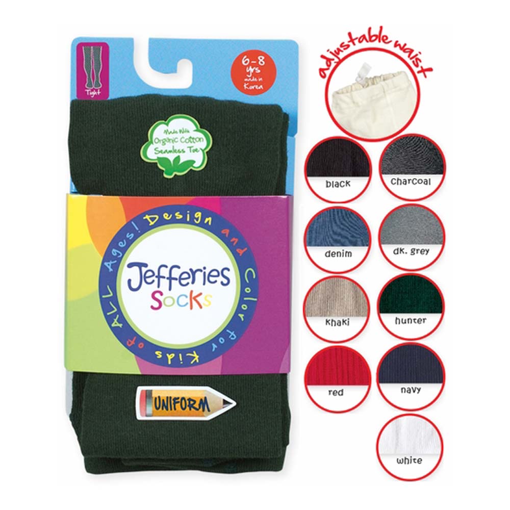 ORGANIC School Uniform Girls Heavyweight Cotton Tights