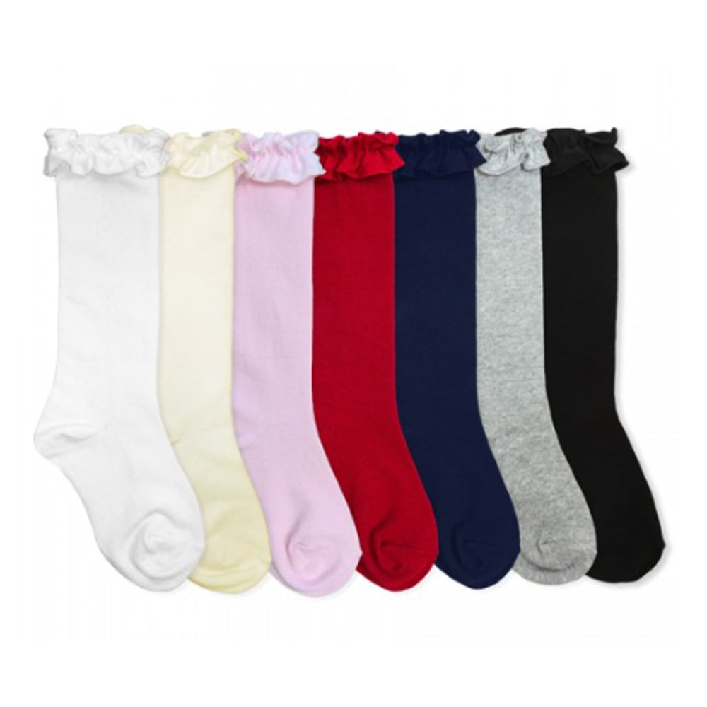 Ruffle Knee High Socks