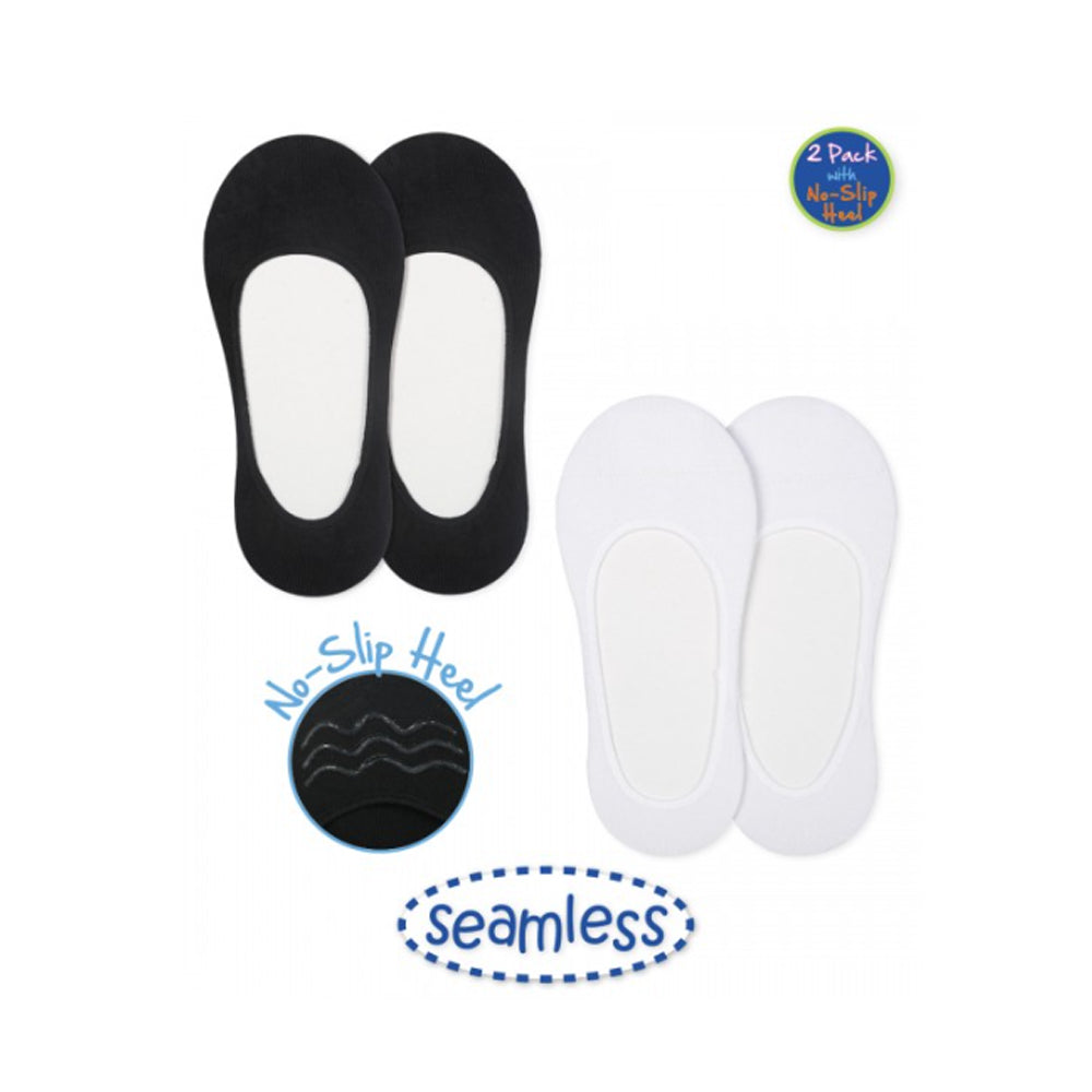 Seamless Cotton Footie w/ No-Slip Heel