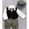Alvin Boys 5 PC Vest and Plaid Knicker set