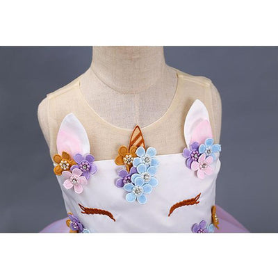 Unicorn Costume Birthday Dress in Pink or Blue