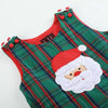 Green and Red Gingham Santa Overalls