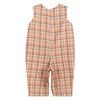 Brown and Orange Plaid Turkey Overalls