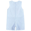 Blue Seersucker Pumpkin Shortalls