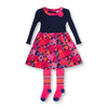 Kaleidoscope Corduroy Dress and Tights