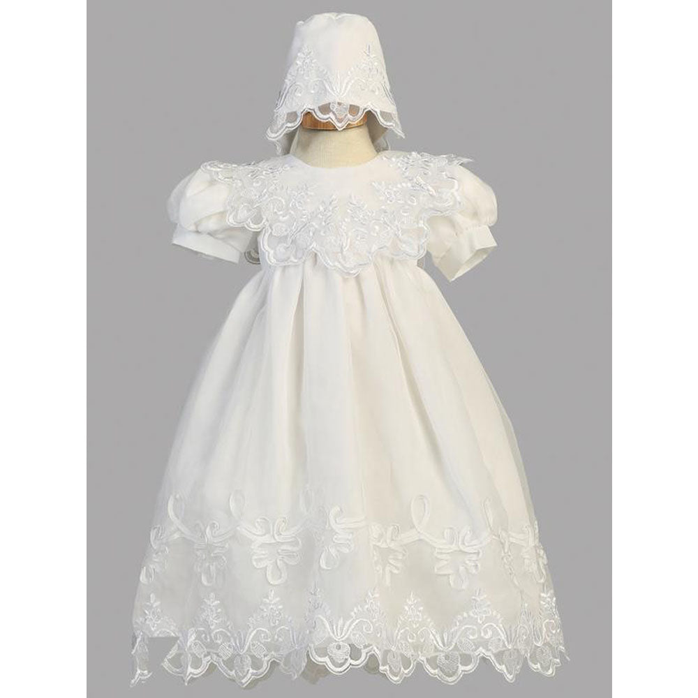 Baby Girls Embroidered Organza Gown