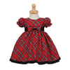 Classic Red Plaid Holiday Dress