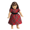 Red Plaid Holiday DOLL Dress