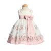 Embroidered Organza dusty rose dress baby and toddler girl