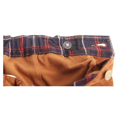 Corduroy Pants with Flannel Cuffs