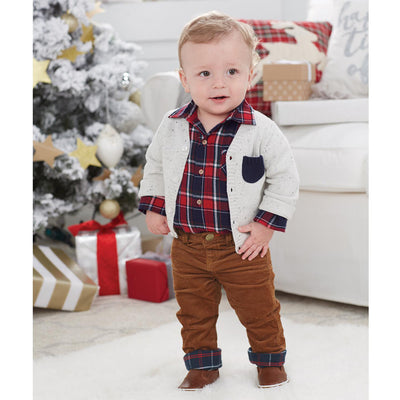 Ivory Speckled Cardigan