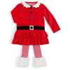 Girls Tunic & Legging Santa Set