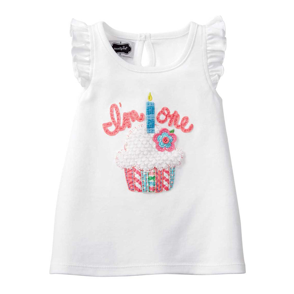 Girls Cupcake 1st Birthday Tunic