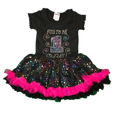 Fun to be 1, 2 and 3 Birthday Dress