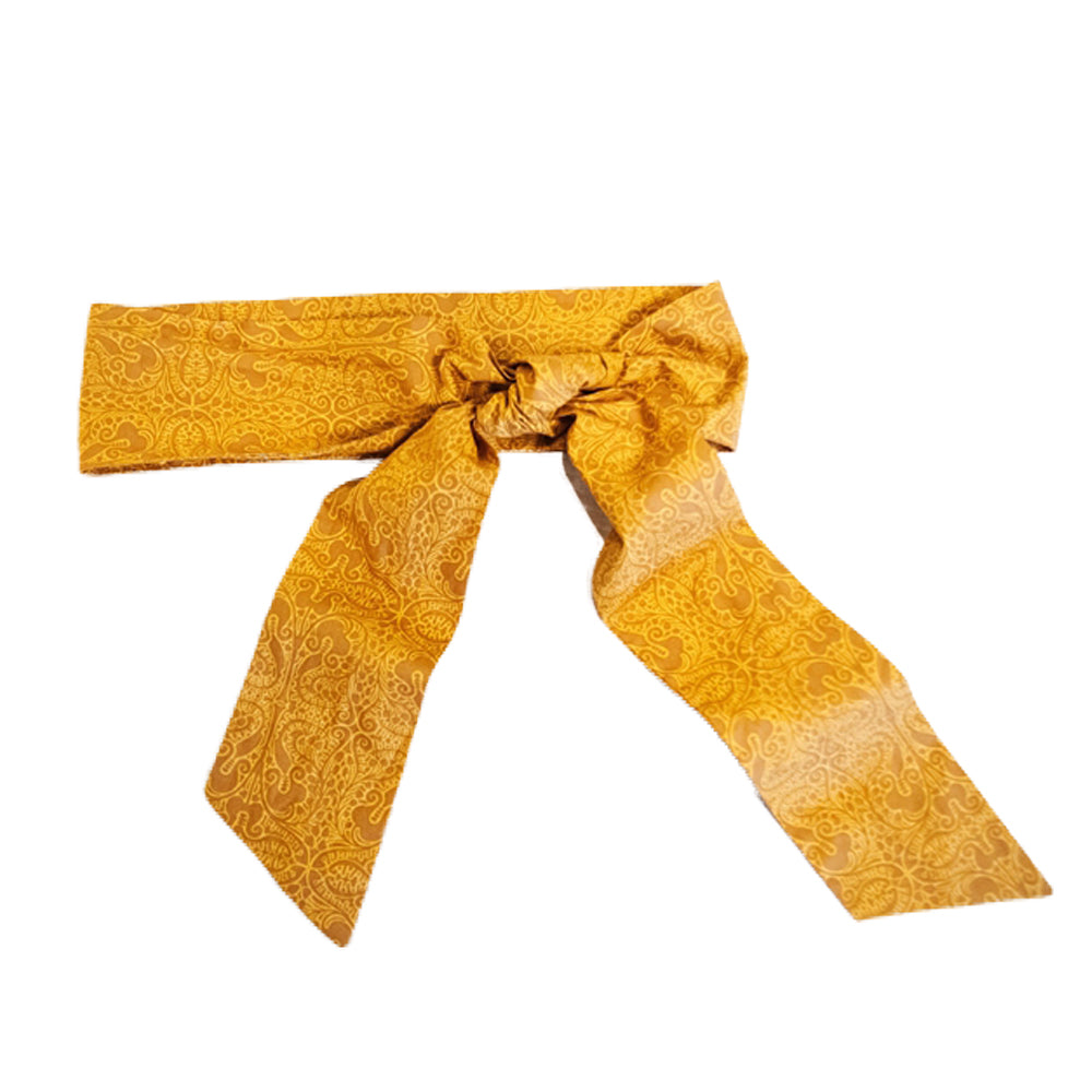 Gold Sash Tie Belt