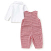 Baby Boys Santa Applique Overall Set