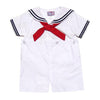 Boys White Sailor Suit Romper