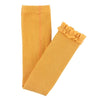 Honey Cable-Knit Footless Ruffle Tights