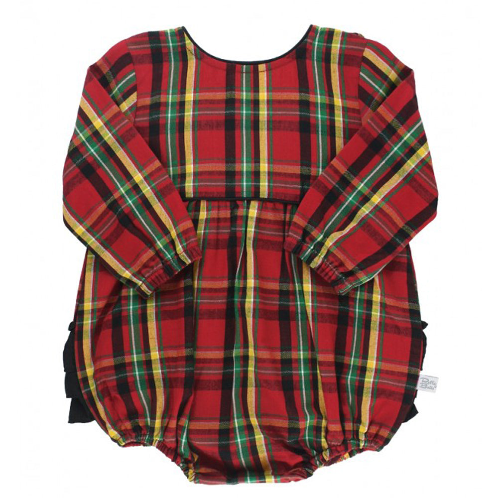 Remington Plaid Ruffle Bubble Romper