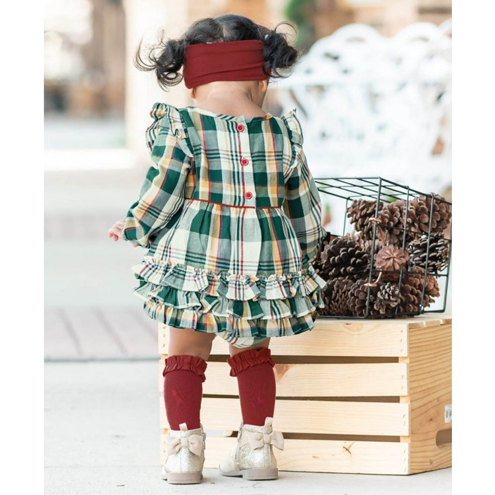 Windsor Plaid Ruffle Bubble Romper