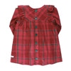 Noel Plaid Button Back Dress