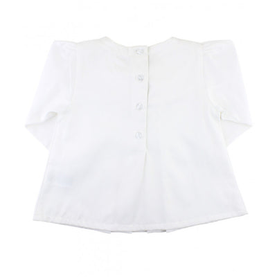 White Sateen Bow Top