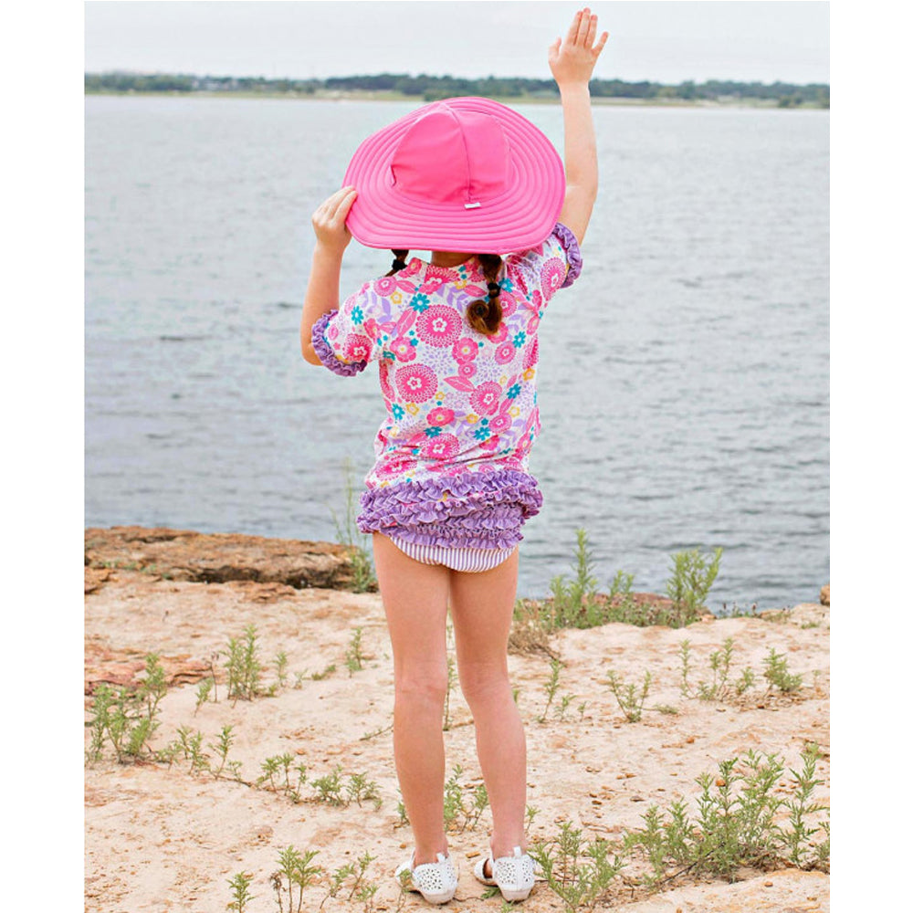 Blooming Buttercups Rash Guard Bikini