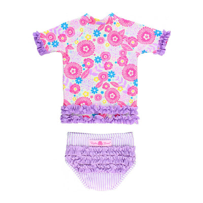 Blooming Buttercups Rash Guard Bikini