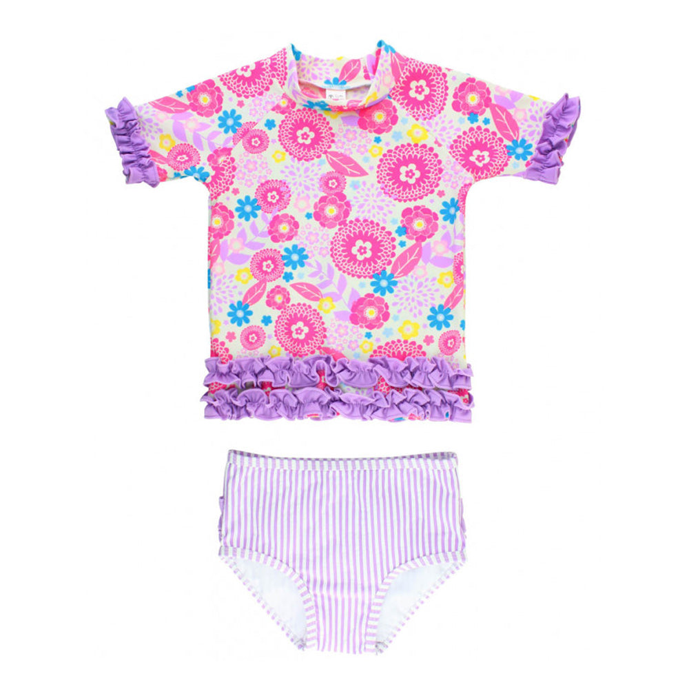 Blooming Buttercups Rash Guard Bikini