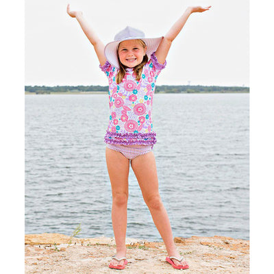 Blooming Buttercups Rash Guard Bikini