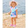 Pastel Petals Peplum One Piece