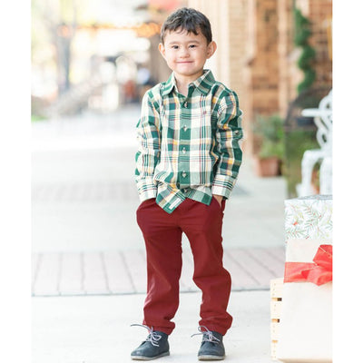 Windsor Plaid Button Down Shirt