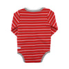 Red Stripe Cardigan Bodysuit