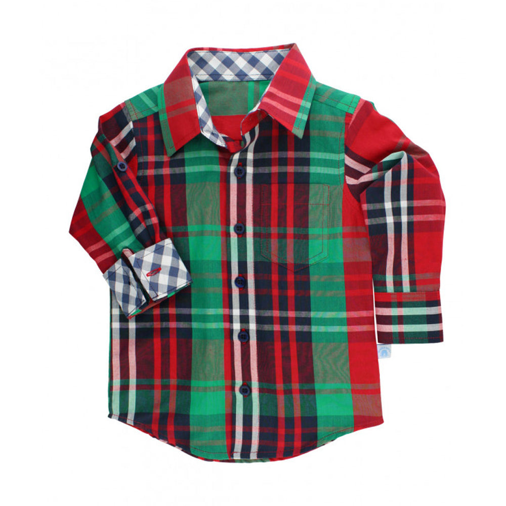 Boys Kennedy Plaid Button Down Shirt