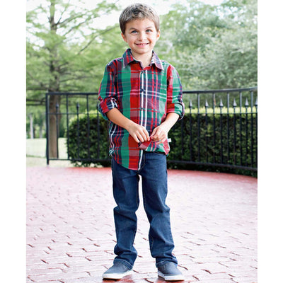 Boys Kennedy Plaid Button Down Shirt