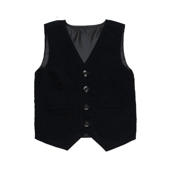 Black Corduroy Vest - Best Dressed Tot - Baby and Children's Boutique