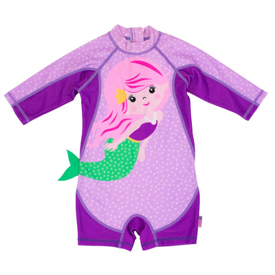 Baby and Toddler Girl Mermaid One Piece Surf Suit