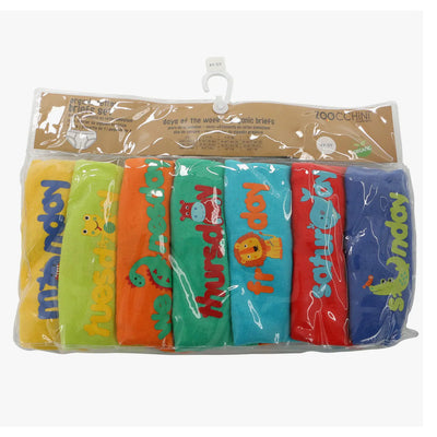Boys Organic Briefs Days of the Week 7pc Set