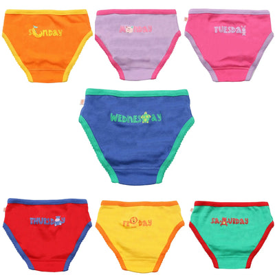 Little Girls Organic Panties Days of the Week 7pc Set