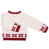 Hand Knit Cotton Holiday Moose Sweater
